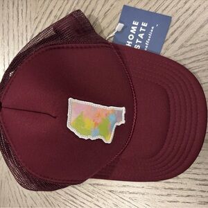 Maroon Home State  Trucker Hat with State Patch
